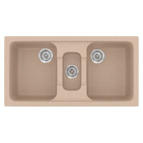 Νεροχύτης Κουζίνας Sanitec Classic 325-21 Granite Sand 97x51cm Νεροχύτης Κουζίνας Sanitec Classic 325-21 Granite Sand 97x51cm