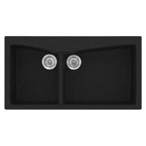 Νεροχύτης Κουζίνας Sanitec Classic 326-05 Granite Black 93x51cm Νεροχύτης Κουζίνας Sanitec Classic 326-05 Granite Black 93x51cm