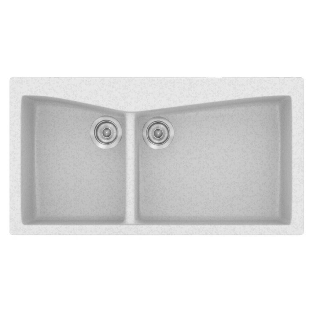 Νεροχύτης Κουζίνας Sanitec Classic 326-14 Metallic Ice 93x51cm Νεροχύτης Κουζίνας Sanitec Classic 326-14 Metallic Ice 93x51cm