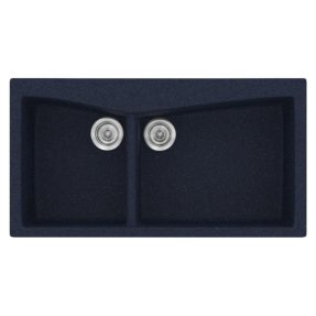 Νεροχύτης Κουζίνας Sanitec Classic 326-18 Granite Blue 93x51cm Νεροχύτης Κουζίνας Sanitec Classic 326-18 Granite Blue 93x51cm