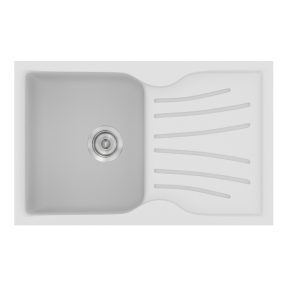 Νεροχύτης Κουζίνας Sanitec Classic 327-00 White 78x50cm Νεροχύτης Κουζίνας Sanitec Classic 327-00 White 78x50cm