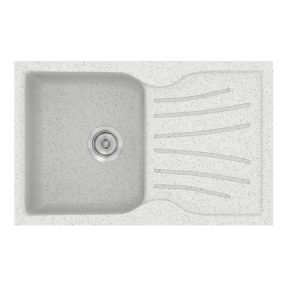 Νεροχύτης Κουζίνας Sanitec Classic 327-01 Granite White 78x50cm Νεροχύτης Κουζίνας Sanitec Classic 327-01 Granite White 78x50cm