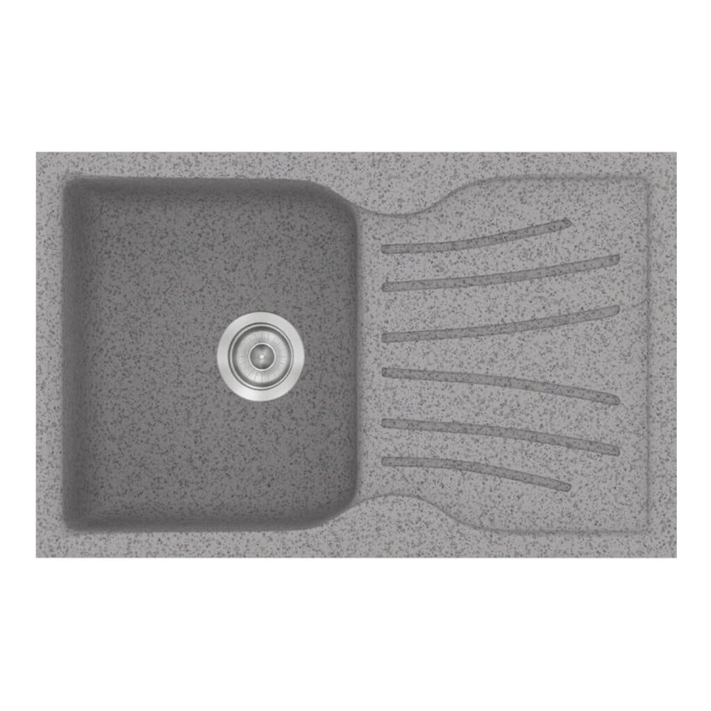 Νεροχύτης Κουζίνας Sanitec Classic 327-04 Granite Grey 78x50cm Νεροχύτης Κουζίνας Sanitec Classic 327-04 Granite Grey 78x50cm