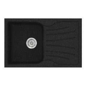 Νεροχύτης Κουζίνας Sanitec Classic 327-05 Granite Black 78x50cm Νεροχύτης Κουζίνας Sanitec Classic 327-05 Granite Black 78x50cm
