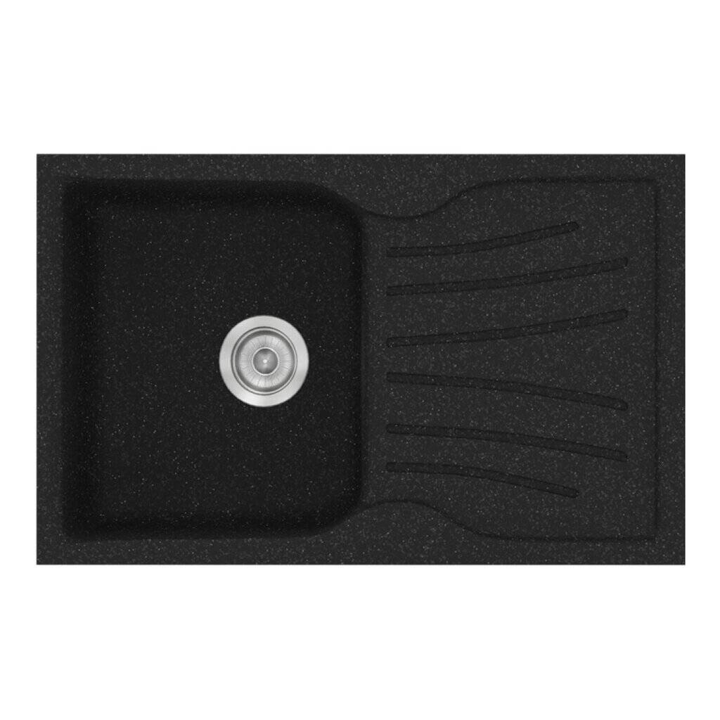 Νεροχύτης Κουζίνας Sanitec Classic 327-05 Granite Black 78x50cm Νεροχύτης Κουζίνας Sanitec Classic 327-05 Granite Black 78x50cm