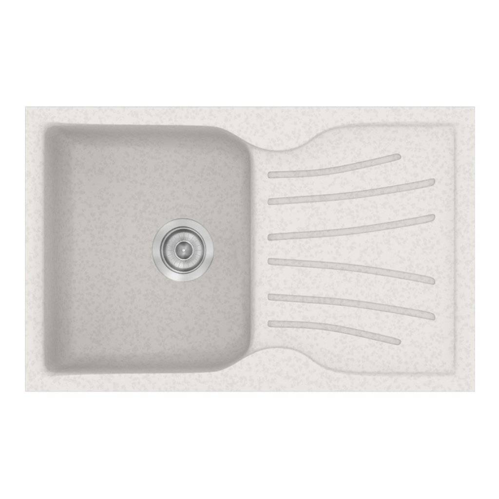 Νεροχύτης Κουζίνας Sanitec Classic 327-14 Metallic Ice 78x50cm Νεροχύτης Κουζίνας Sanitec Classic 327-14 Metallic Ice 78x50cm