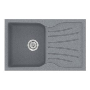 Νεροχύτης Κουζίνας Sanitec Classic 327-17 Metallic Silver 78x50cm Νεροχύτης Κουζίνας Sanitec Classic 327-17 Metallic Silver 78x50cm