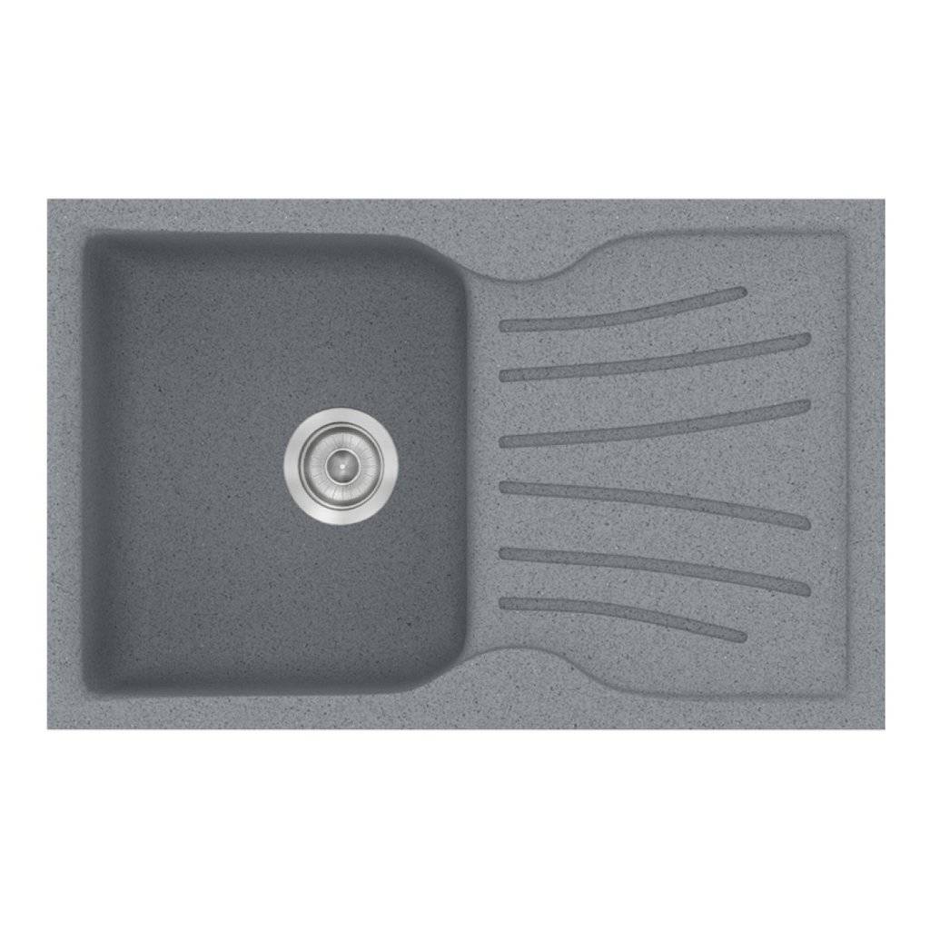 Νεροχύτης Κουζίνας Sanitec Classic 327-17 Metallic Silver 78x50cm Νεροχύτης Κουζίνας Sanitec Classic 327-17 Metallic Silver 78x50cm
