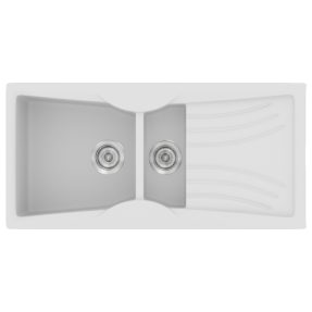 Νεροχύτης Κουζίνας Sanitec Classic 329-00 White 104x51cm Νεροχύτης Κουζίνας Sanitec Classic 329-00 White 104x51cm