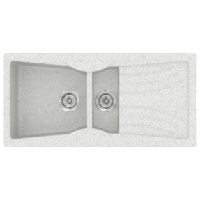 Νεροχύτης Κουζίνας Sanitec Classic 329-01 Granite White 104x51cm Νεροχύτης Κουζίνας Sanitec Classic 329-01 Granite White 104x51cm