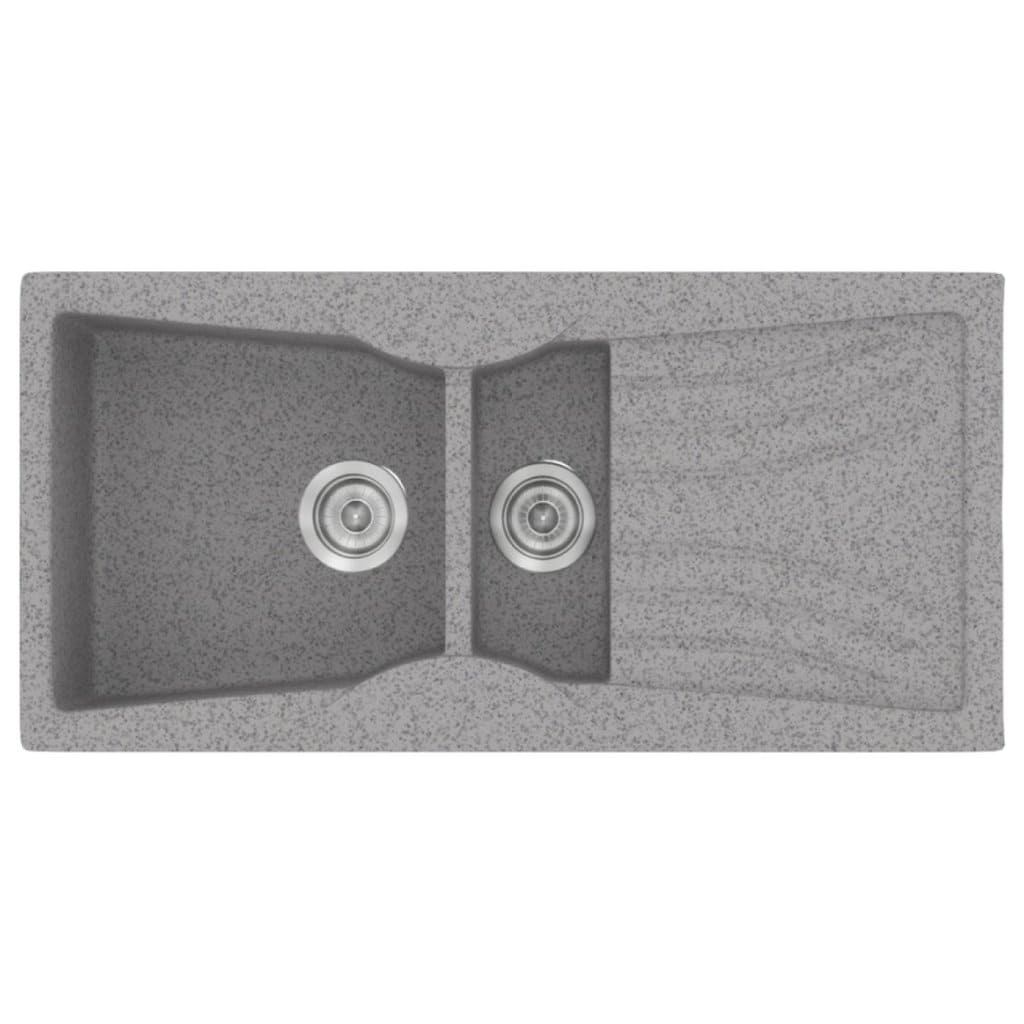 Νεροχύτης Κουζίνας Sanitec Classic 329-04 Granite Grey 104x51cm Νεροχύτης Κουζίνας Sanitec Classic 329-04 Granite Grey 104x51cm