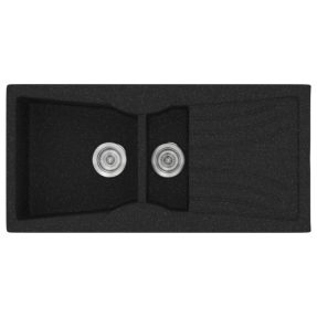 Νεροχύτης Κουζίνας Sanitec Classic 329-05 Granite Black 104x51cm Νεροχύτης Κουζίνας Sanitec Classic 329-05 Granite Black 104x51cm