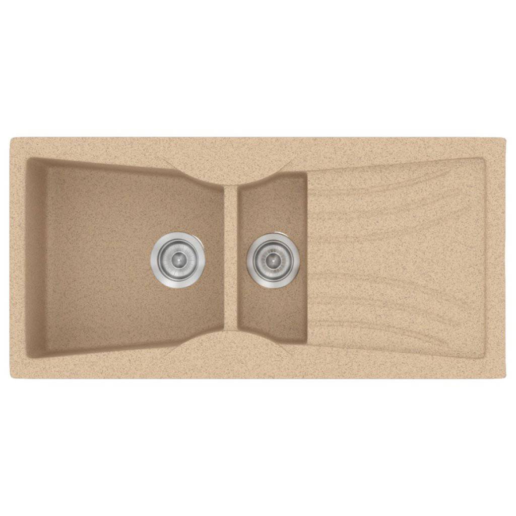 Νεροχύτης Κουζίνας Sanitec Classic 329-10 Granite Beige 104x51cm Νεροχύτης Κουζίνας Sanitec Classic 329-10 Granite Beige 104x51cm