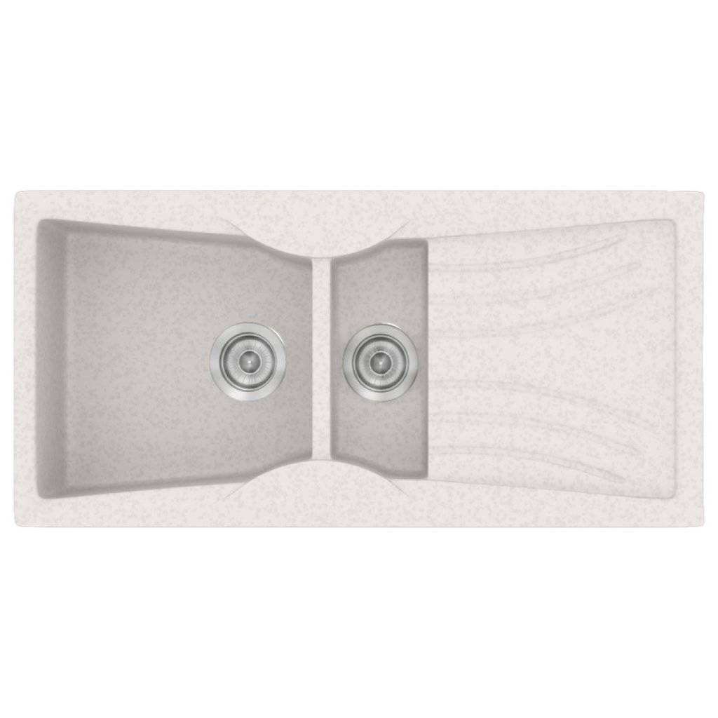 Νεροχύτης Κουζίνας Sanitec Classic 329-14 Metallic ice 104x51cm Νεροχύτης Κουζίνας Sanitec Classic 329-14 Metallic ice 104x51cm