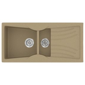 Νεροχύτης Κουζίνας Sanitec Classic 329-15 Metallic Cream 104x51cm Νεροχύτης Κουζίνας Sanitec Classic 329-15 Metallic Cream 104x51cm