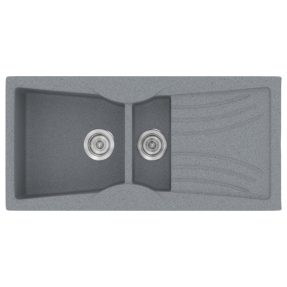 Νεροχύτης Κουζίνας Sanitec Classic 329-17 Metallic Silver 104x51cm Νεροχύτης Κουζίνας Sanitec Classic 329-17 Metallic Silver 104x51cm
