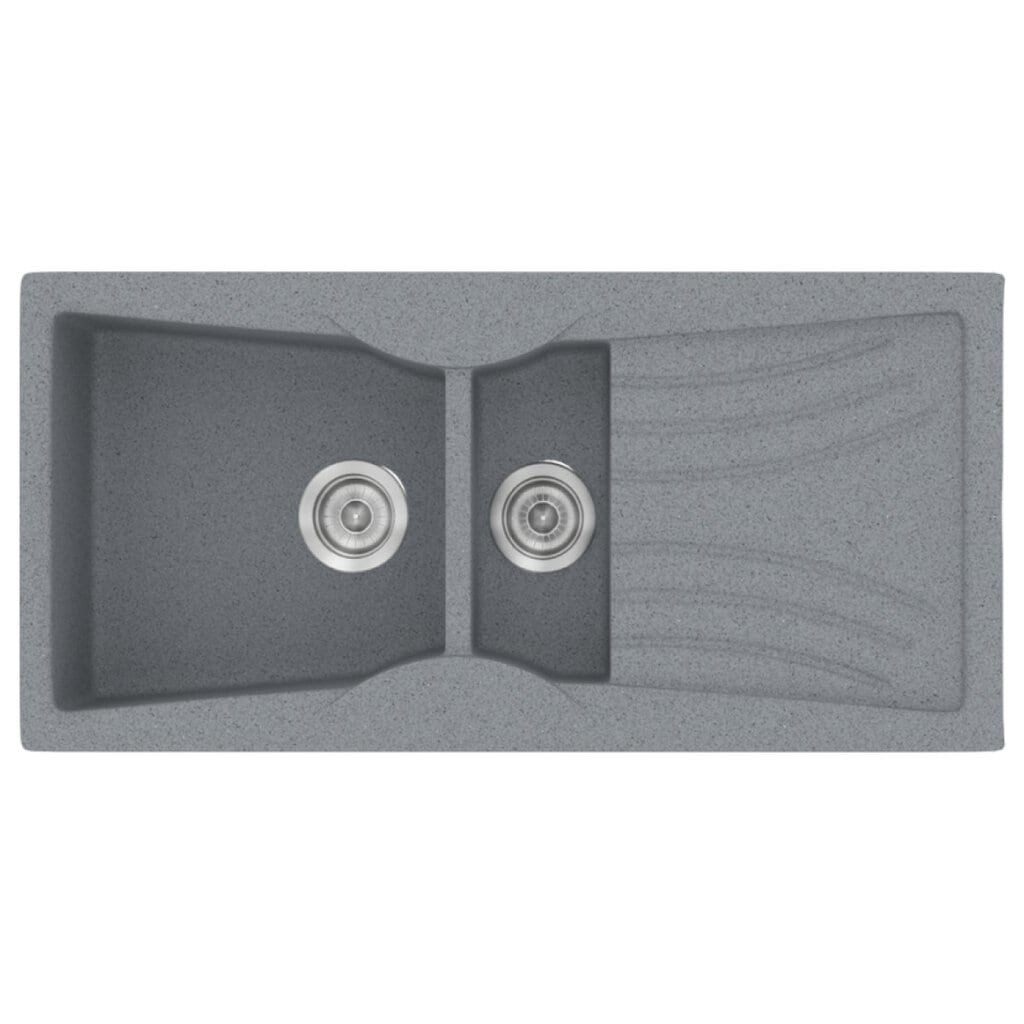 Νεροχύτης Κουζίνας Sanitec Classic 329-17 Metallic Silver 104x51cm Νεροχύτης Κουζίνας Sanitec Classic 329-17 Metallic Silver 104x51cm