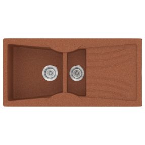 Νεροχύτης Κουζίνας Sanitec Classic 329-20 Granite Terracota 104x51cm Νεροχύτης Κουζίνας Sanitec Classic 329-20 Granite Terracota 104x51cm