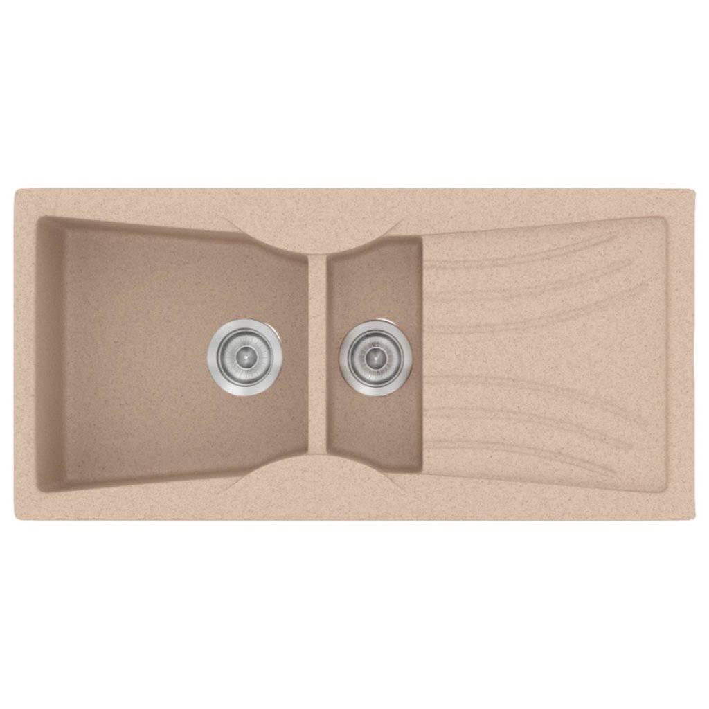 Νεροχύτης Κουζίνας Sanitec Classic 329-21 Granite Sand 104x51cm Νεροχύτης Κουζίνας Sanitec Classic 329-21 Granite Sand 104x51cm