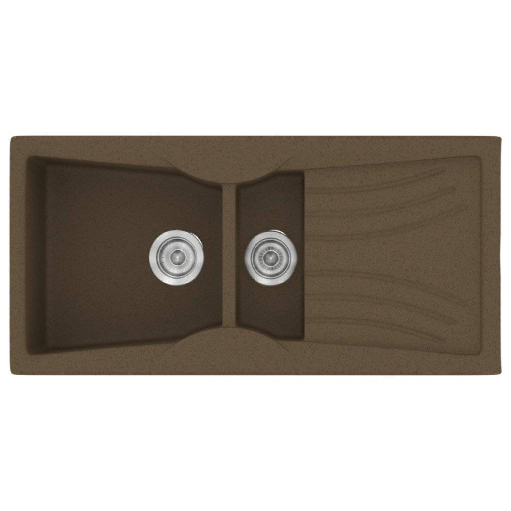 Νεροχύτης Κουζίνας Sanitec Classic 329-41 Granite Rust 104x51cm Νεροχύτης Κουζίνας Sanitec Classic 329-41 Granite Rust 104x51cm