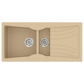 Νεροχύτης Κουζίνας Sanitec Classic 329-45 Granite Cappucino 104x51cm Νεροχύτης Κουζίνας Sanitec Classic 329-45 Granite Cappucino 104x51cm