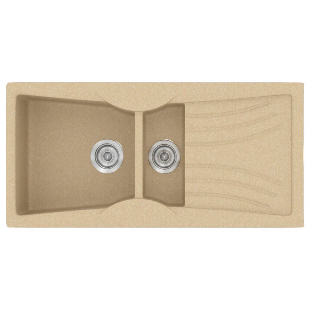 Νεροχύτης Κουζίνας Sanitec Classic 329-45 Granite Cappucino 104x51cm Νεροχύτης Κουζίνας Sanitec Classic 329-45 Granite Cappucino 104x51cm