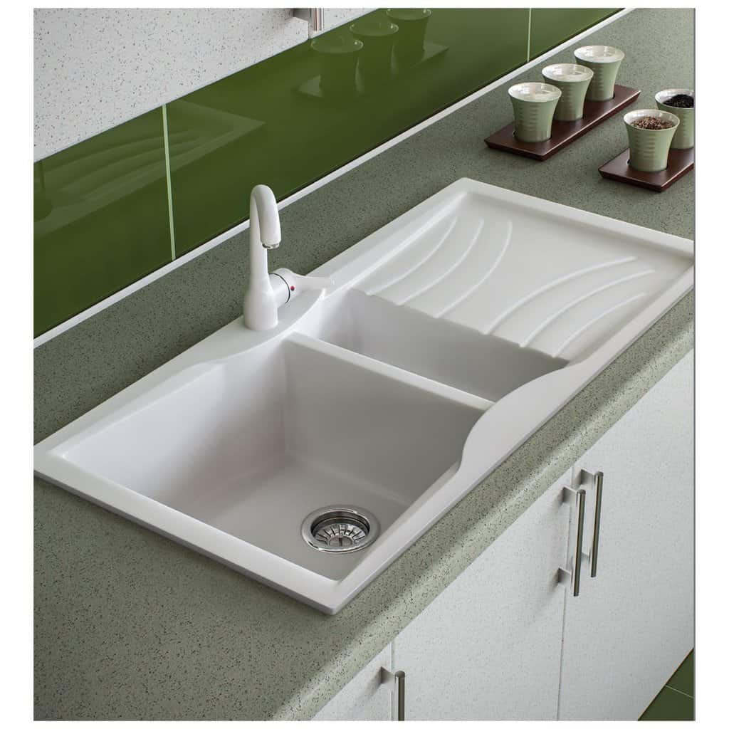 Νεροχύτης Κουζίνας Sanitec Classic 329-04 Granite Grey 104x51cm Νεροχύτης Κουζίνας Sanitec Classic 329-04 Granite Grey 104x51cm