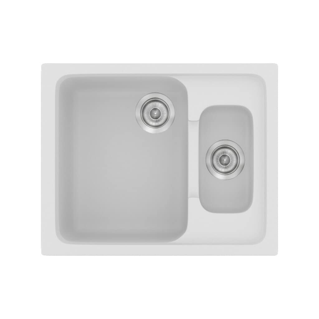 Νεροχύτης Κουζίνας Sanitec Classic 330-00 White 62x51cm Νεροχύτης Κουζίνας Sanitec Classic 330-00 White 62x51cm