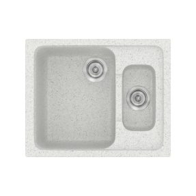 Νεροχύτης Κουζίνας Sanitec Classic 330-01 Granite White 62x51cm Νεροχύτης Κουζίνας Sanitec Classic 330-01 Granite White 62x51cm