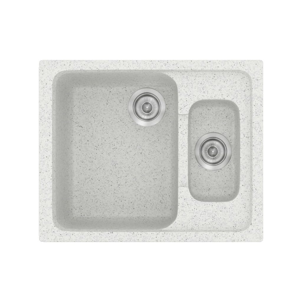 Νεροχύτης Κουζίνας Sanitec Classic 330-01 Granite White 62x51cm Νεροχύτης Κουζίνας Sanitec Classic 330-01 Granite White 62x51cm