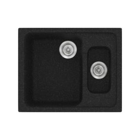 Νεροχύτης Κουζίνας Sanitec Classic 330-05 Granite Black 62x51cm Νεροχύτης Κουζίνας Sanitec Classic 330-05 Granite Black 62x51cm