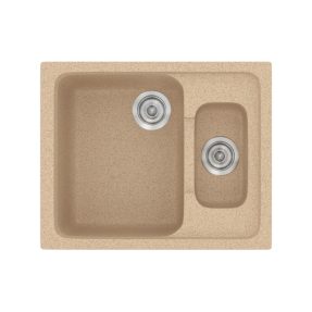 Νεροχύτης Κουζίνας Sanitec Classic 330-10 Granite Beige 62x51cm Νεροχύτης Κουζίνας Sanitec Classic 330-10 Granite Beige 62x51cm