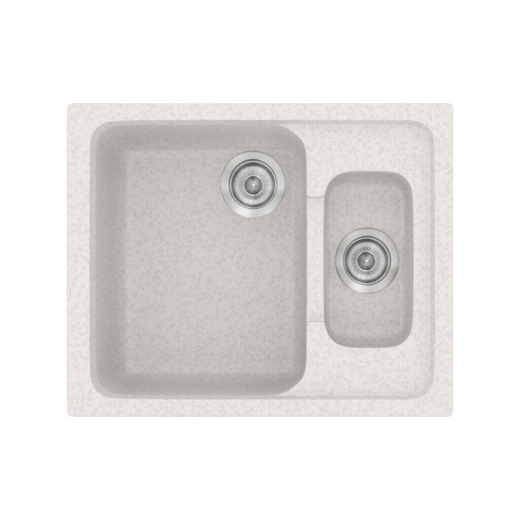 Νεροχύτης Κουζίνας Sanitec Classic 330-14 Metallic Ice 62x51cm Νεροχύτης Κουζίνας Sanitec Classic 330-14 Metallic Ice 62x51cm