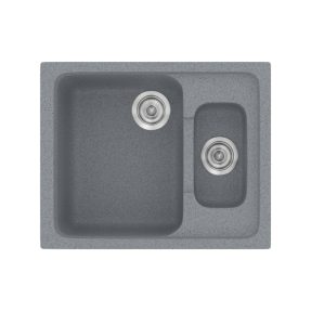 Νεροχύτης Κουζίνας Sanitec Classic 330-17 Metallic Silver 62x51cm Νεροχύτης Κουζίνας Sanitec Classic 330-17 Metallic Silver 62x51cm