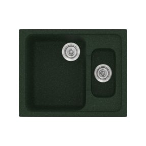 Νεροχύτης Κουζίνας Sanitec Classic 330-19 Granite Green 62x51cm