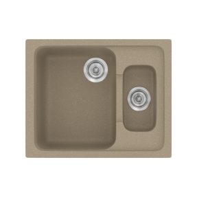 Νεροχύτης Κουζίνας Sanitec Classic 330-42 Granite Taupe 62x51cm Νεροχύτης Κουζίνας Sanitec Classic 330-42 Granite Taupe 62x51cm