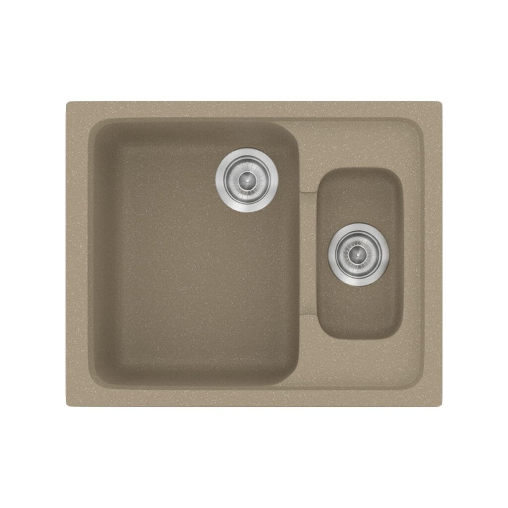 Νεροχύτης Κουζίνας Sanitec Classic 330-42 Granite Taupe 62x51cm Νεροχύτης Κουζίνας Sanitec Classic 330-42 Granite Taupe 62x51cm