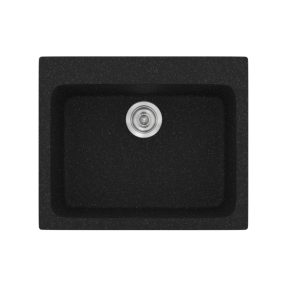 Νεροχύτης Κουζίνας Sanitec Classic 331-05 Granite Black 60x50cm Νεροχύτης Κουζίνας Sanitec Classic 331-05 Granite Black 60x50cm
