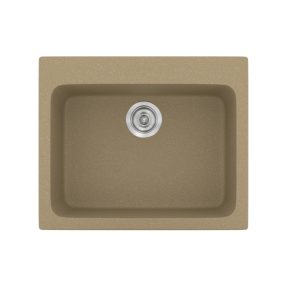Νεροχύτης Κουζίνας Sanitec Classic 331-15 Metallic Cream 60x50cm