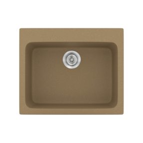 Νεροχύτης Κουζίνας Sanitec Classic 331-16 Metallic Coffee 60x50cm