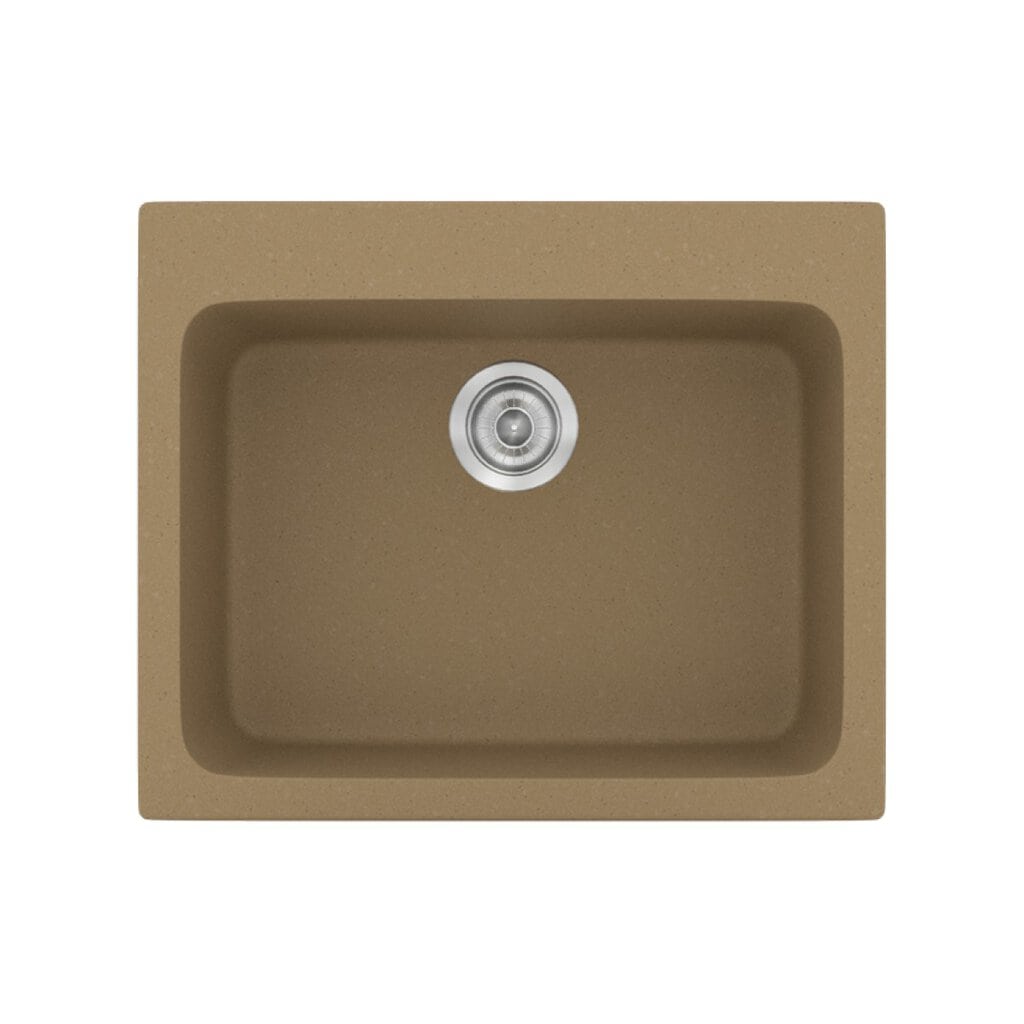 Νεροχύτης Κουζίνας Sanitec Classic 331-16 Metallic Coffee 60x50cm Νεροχύτης Κουζίνας Sanitec Classic 331-16 Metallic Coffee 60x50cm