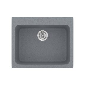 Νεροχύτης Κουζίνας Sanitec Classic 331-17 Metallic Silver 60x50cm Νεροχύτης Κουζίνας Sanitec Classic 331-17 Metallic Silver 60x50cm