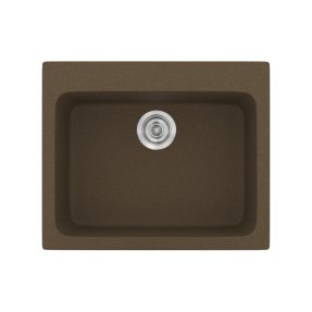 Νεροχύτης Κουζίνας Sanitec Classic 331-41 Granite Rust 60x50cm
