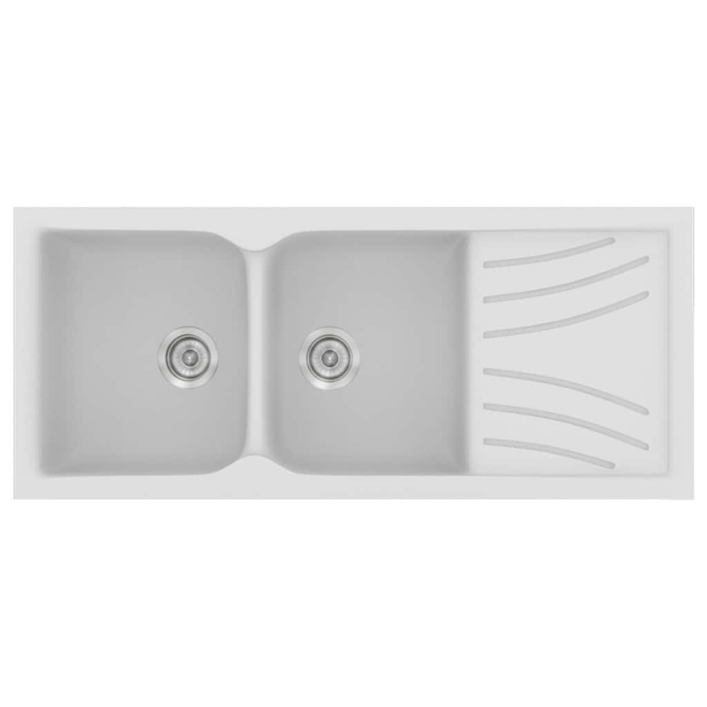 Νεροχύτης Κουζίνας Sanitec Classic 332-00 White 115x50cm Νεροχύτης Κουζίνας Sanitec Classic 332-00 White 115x50cm