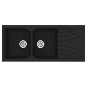 Νεροχύτης Κουζίνας Sanitec Classic 332-05 Granite Black 115x50cm Νεροχύτης Κουζίνας Sanitec Classic 332-05 Granite Black 115x50cm
