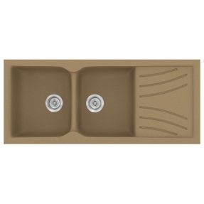 Νεροχύτης Κουζίνας Sanitec Classic 332-16 Metallic Coffee 115x50cm