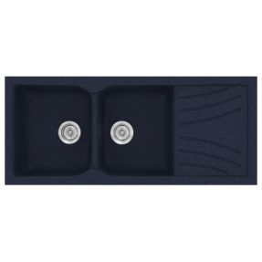 Νεροχύτης Κουζίνας Sanitec Classic 332-18 Granite Blue 115x50cm