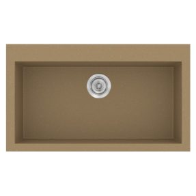 Νεροχύτης Κουζίνας Sanitec Classic 333-16 Metallic Coffee 79x50cm