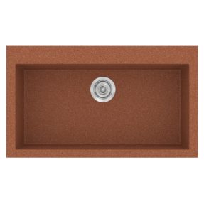 Νεροχύτης Κουζίνας Sanitec Classic 333-20 Granite Terracota 79x50cm