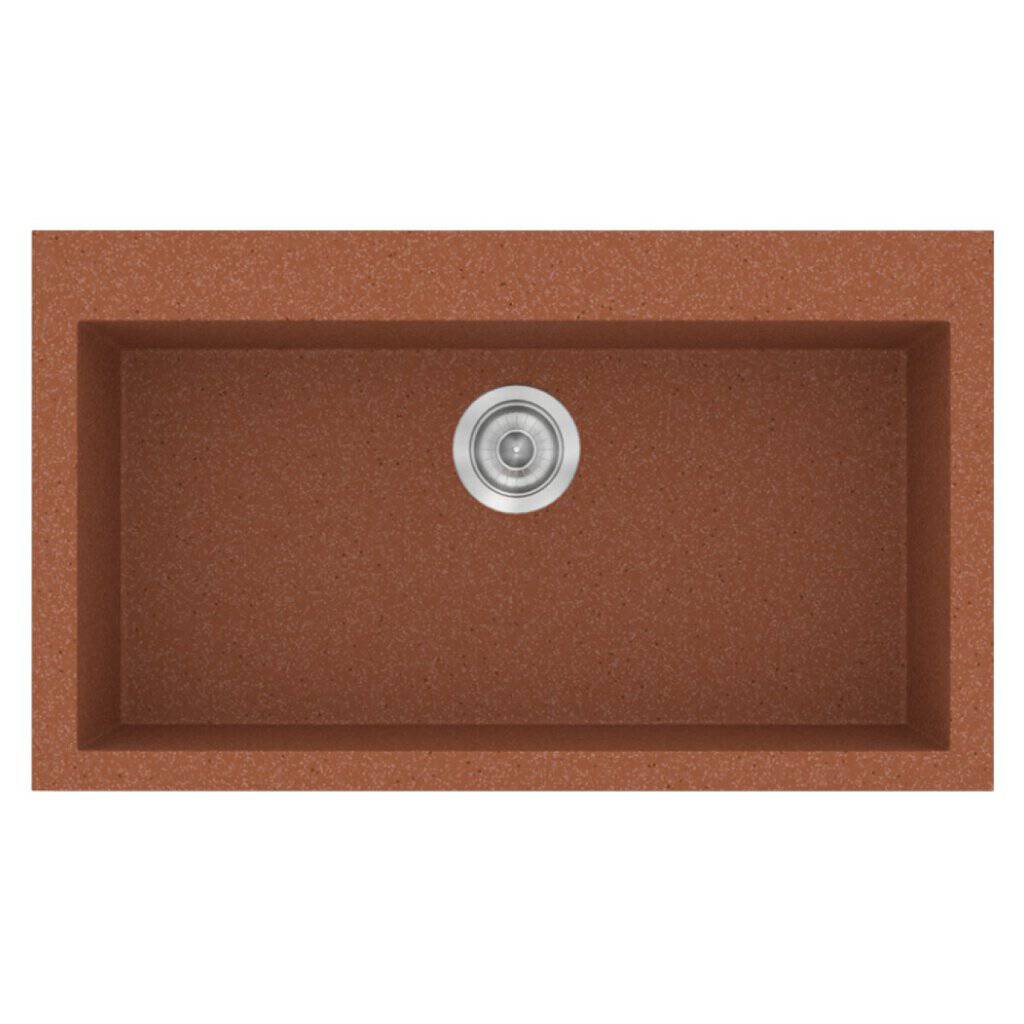 Νεροχύτης Κουζίνας Sanitec Classic 333-20 Granite Terracota 79x50cm Νεροχύτης Κουζίνας Sanitec Classic 333-20 Granite Terracota 79x50cm